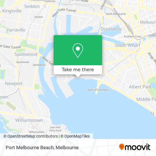 Port Melbourne Beach map