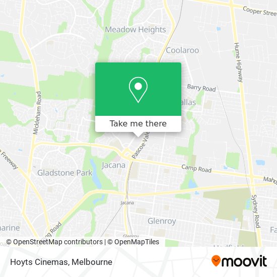 Hoyts Cinemas map