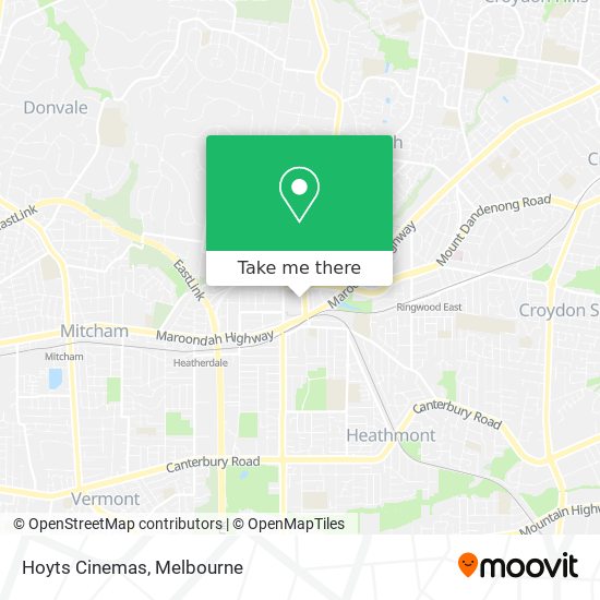 Hoyts Cinemas map