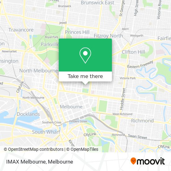 Mapa IMAX Melbourne