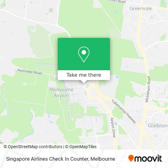 Singapore Airlines Check In Counter map