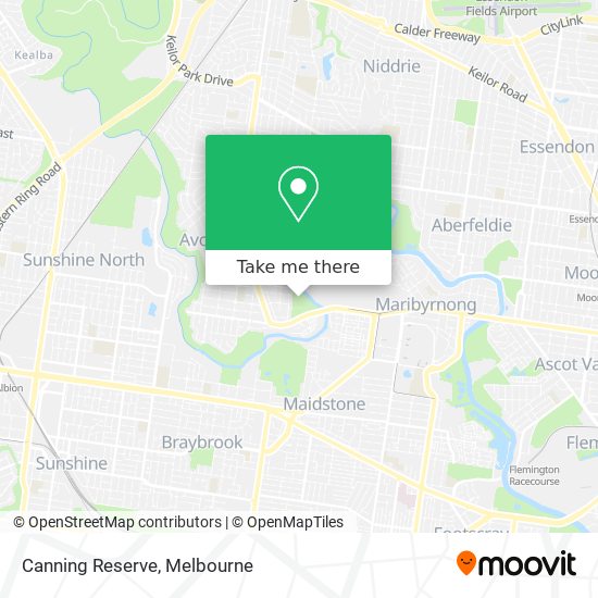 Canning Reserve map