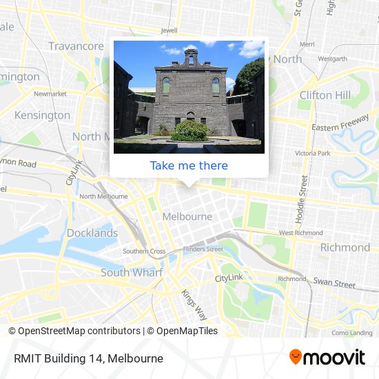 RMIT Building 14 map