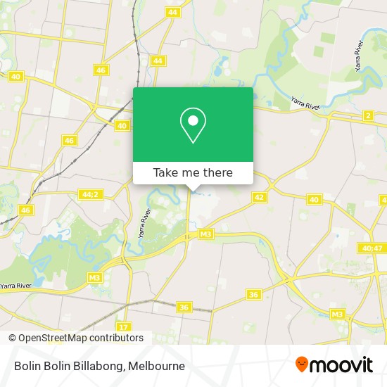 Bolin Bolin Billabong map