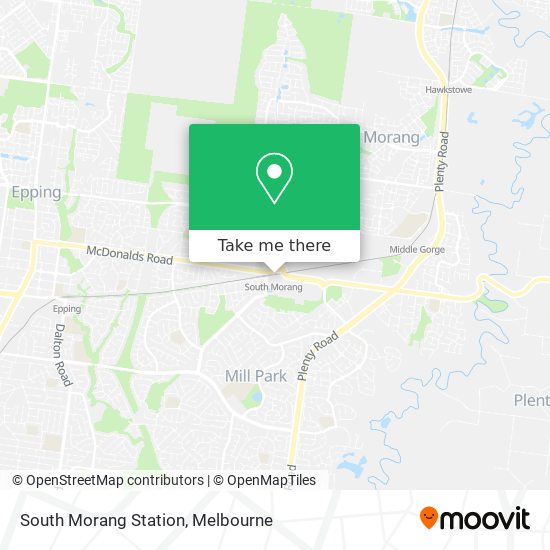 South Morang Station map