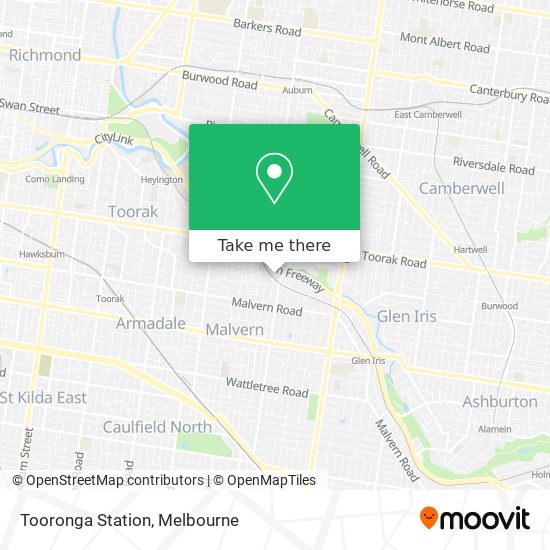 Mapa Tooronga Station