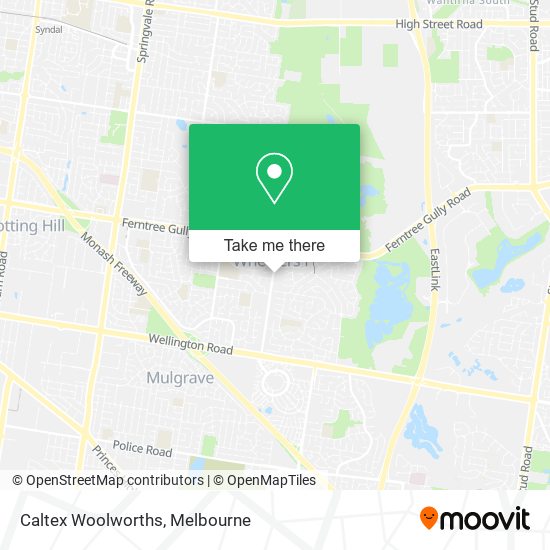 Caltex Woolworths map
