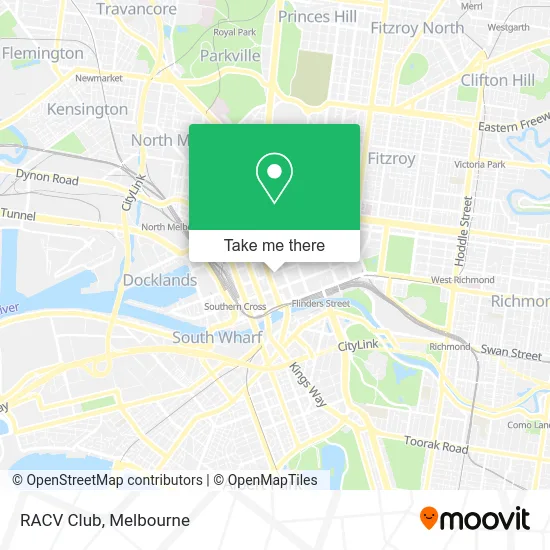 RACV Club map