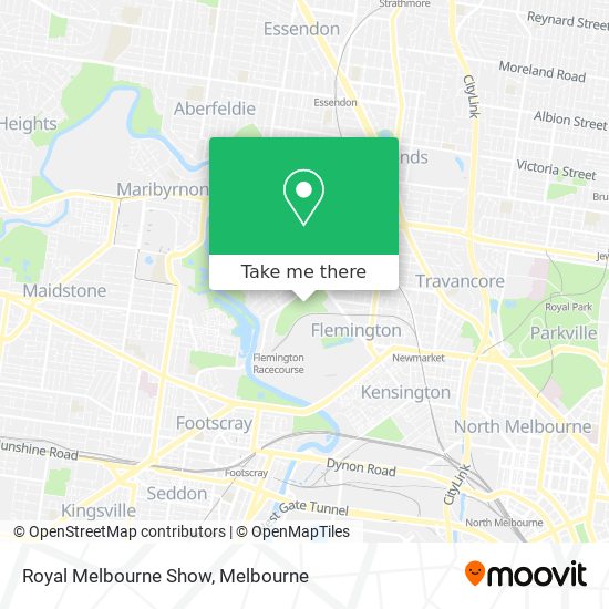 Royal Melbourne Show map