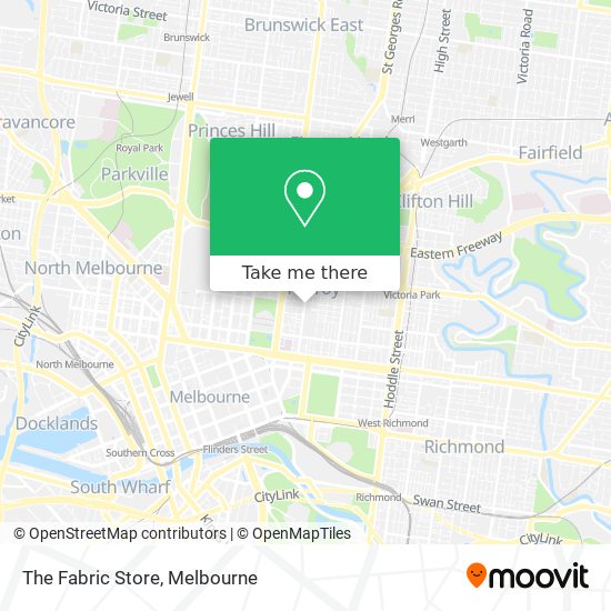Mapa The Fabric Store