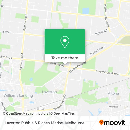 Laverton Rubble & Riches Market map