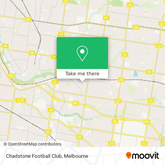 Mapa Chadstone Football Club