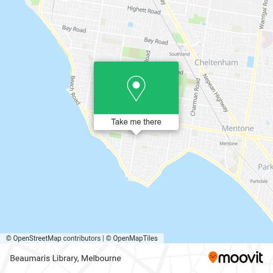 Mapa Beaumaris Library