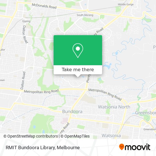 RMIT Bundoora Library map