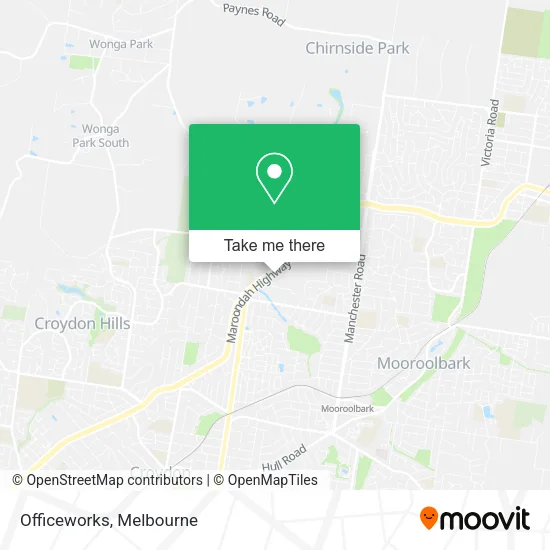 Officeworks map