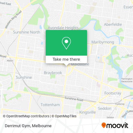 Derrimut Gym map