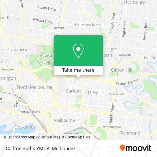 Mapa Carlton Baths YMCA