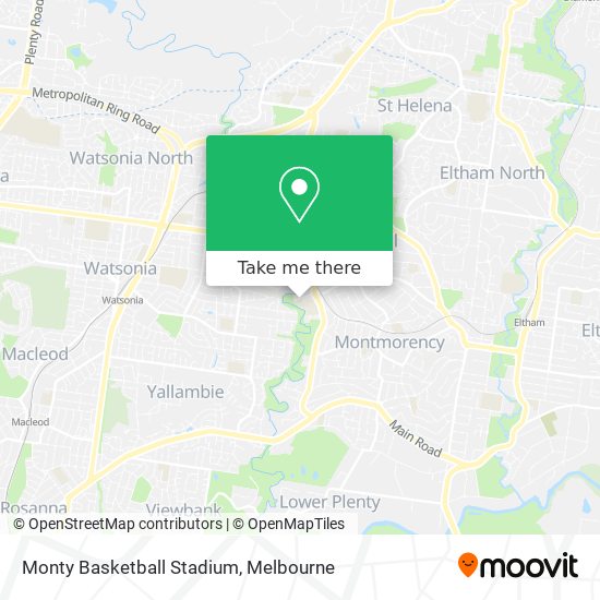 Monty Basketball Stadium map