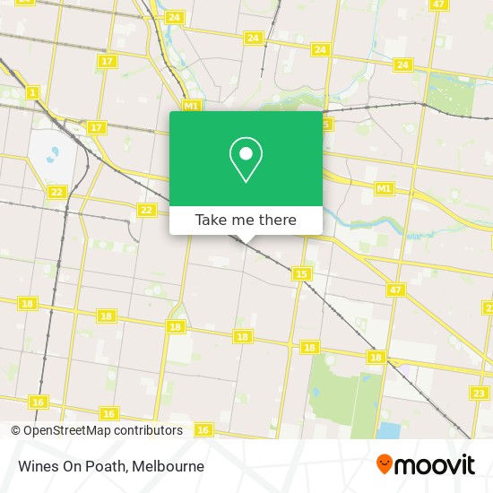 Wines On Poath map