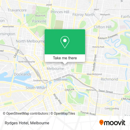 Rydges Hotel map