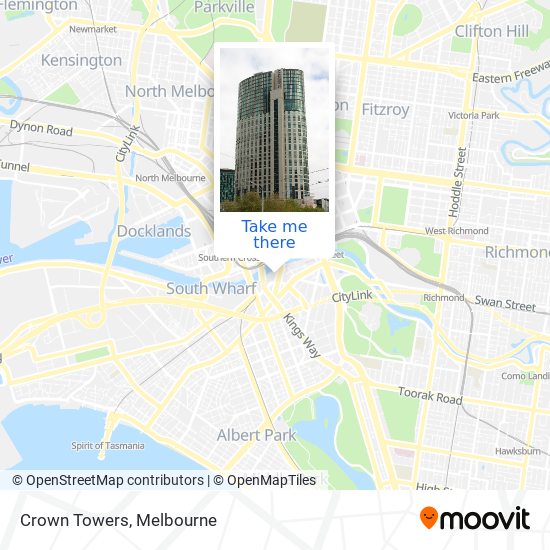 Crown Towers map