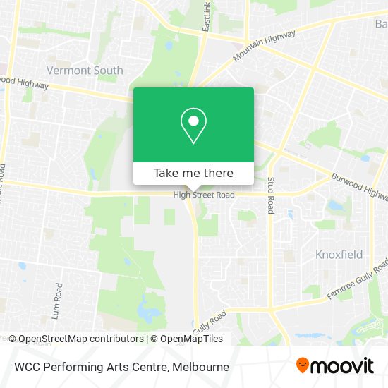 WCC Performing Arts Centre map
