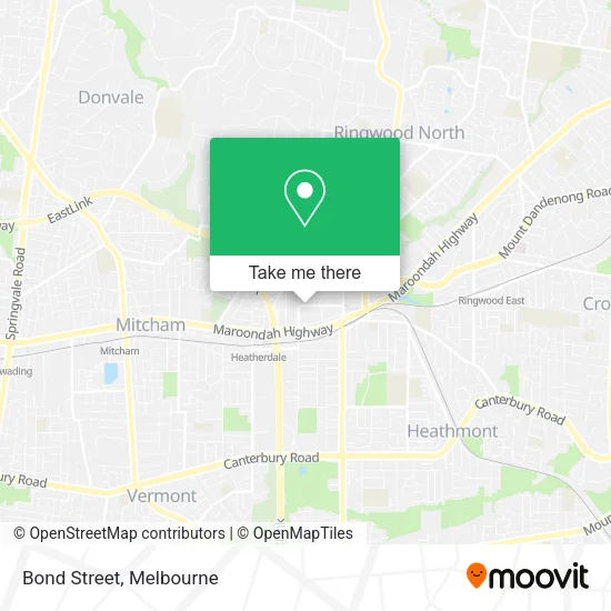 Bond Street map