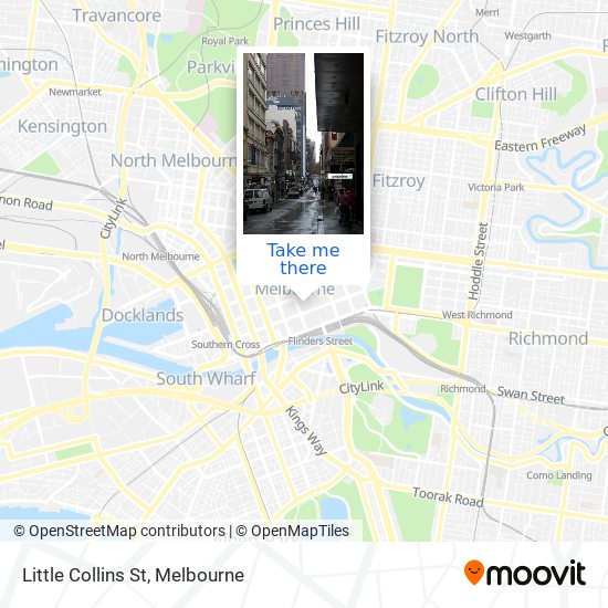 Mapa Little Collins St