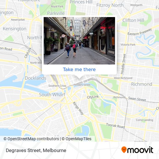 Mapa Degraves Street