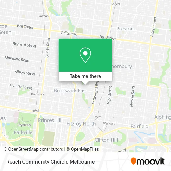 Reach Community Church map