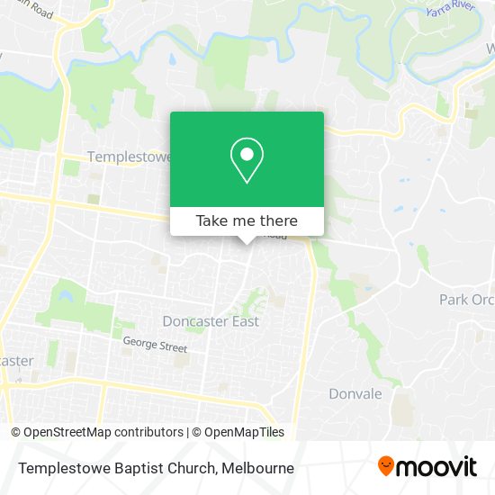 Templestowe Baptist Church map