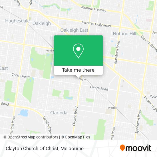 Clayton Church Of Christ map