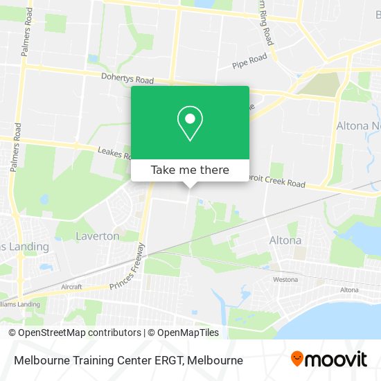 Melbourne Training Center ERGT map