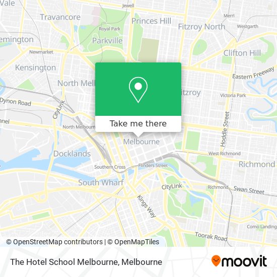 The Hotel School Melbourne map