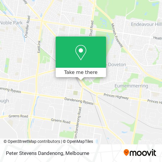 Peter Stevens Dandenong map