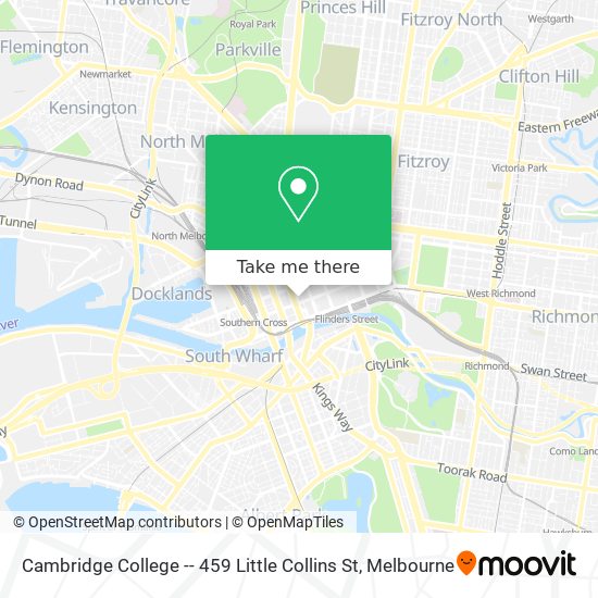 Cambridge College -- 459 Little Collins St map