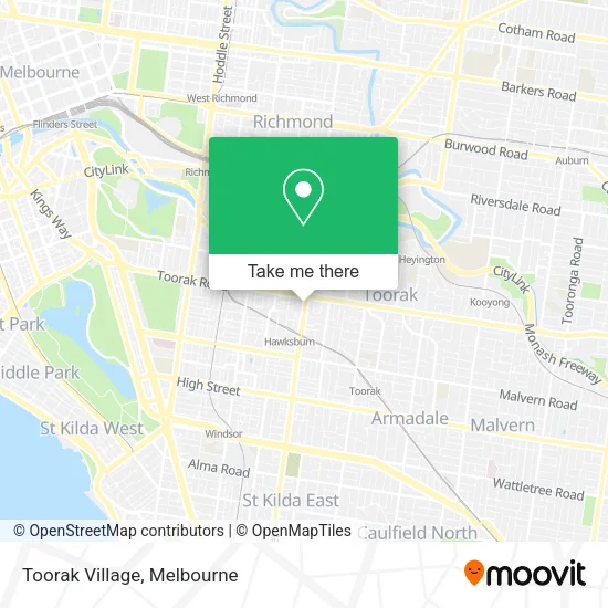 Toorak Village map