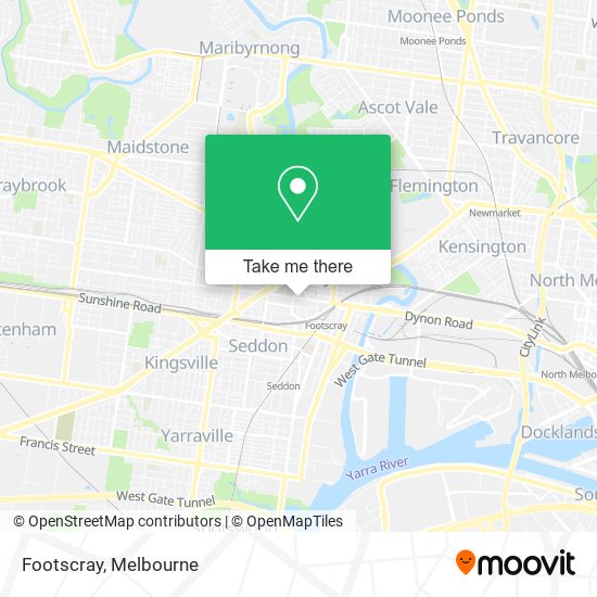 Footscray map