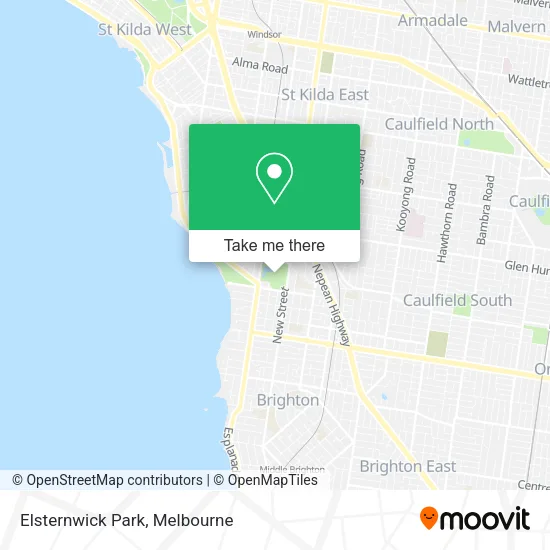 Elsternwick Park map