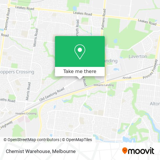 Chemist Warehouse map