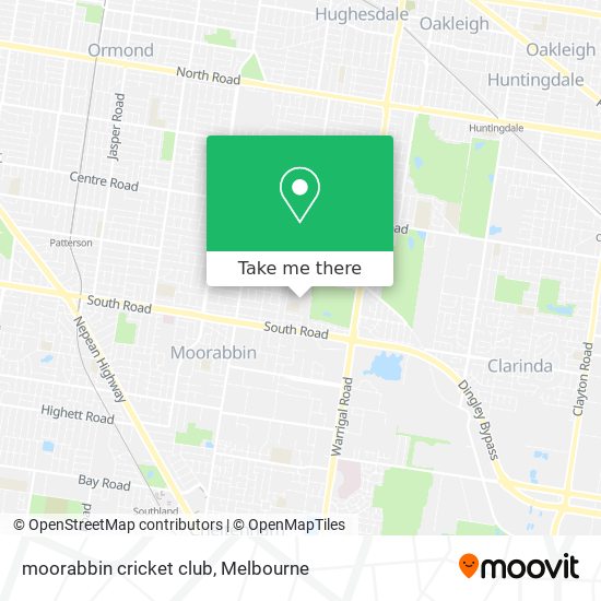 Mapa moorabbin cricket club