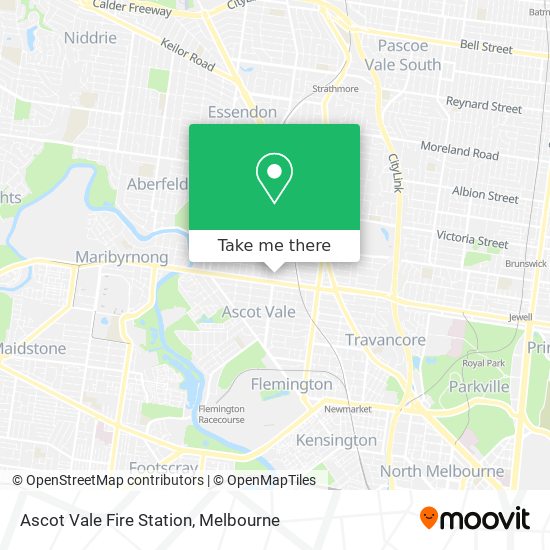 Ascot Vale Fire Station map