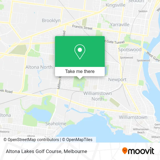 Mapa Altona Lakes Golf Course