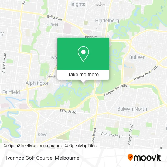 Ivanhoe Golf Course map