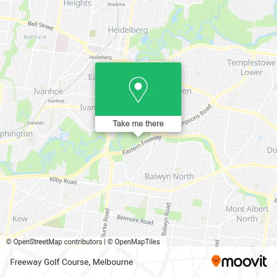 Mapa Freeway Golf Course