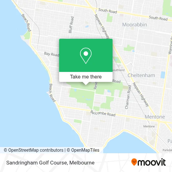 Mapa Sandringham Golf Course