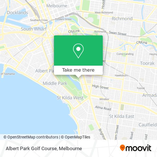 Albert Park Golf Course map