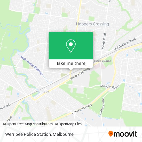Werribee Police Station map