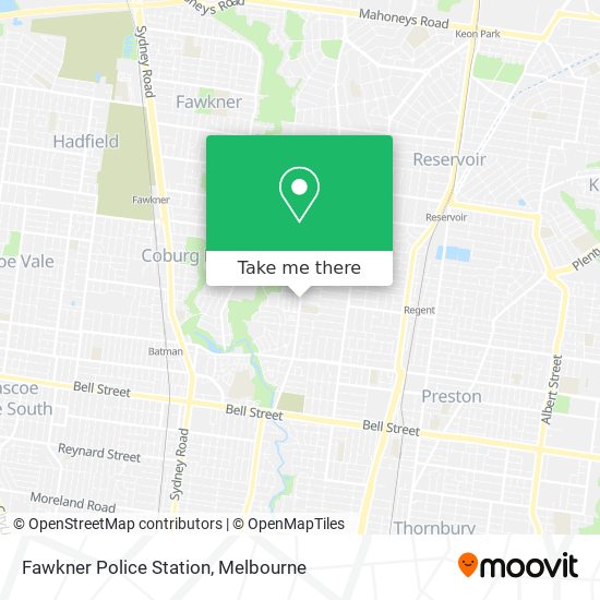 Mapa Fawkner Police Station