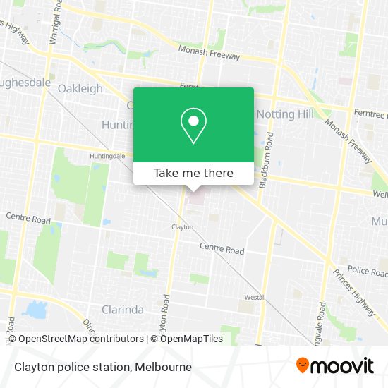 Clayton police station map